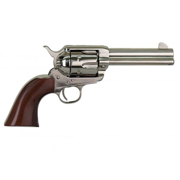 https3A2F2Fmedia.chattanoogashooting.com2Fimages2Fproduct2FOZPPP22LRN2FOZPPP22LRN-1 Cimarron Firearms Pistolero Nickel Handgun .22 LR 10rd Capacity 4.75″ Barrel Wood Grips