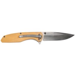 Smith & Wesson 1084312 Drop Point Folding Knife 3 1/2″ Blade  FDE