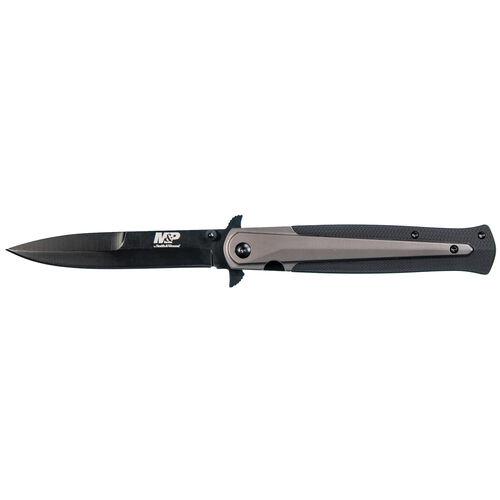 Smith & Wesson M&P 1085898 Dagger Clip Point Folding Knife 3 7/8″ Blade Black