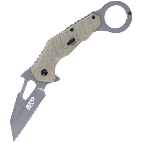 https3A2F2Fmedia.chattanoogashooting.com2Fimages2Fproduct2FPF11471022FPF1147102 Smith & Wesson M&P Extreme Ops Karambit Knife 3″ Blade FDE