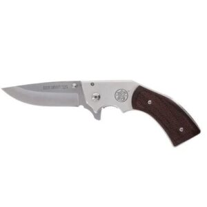Smith & Wesson M325 Revolver Knife 3″ Blade Brown
