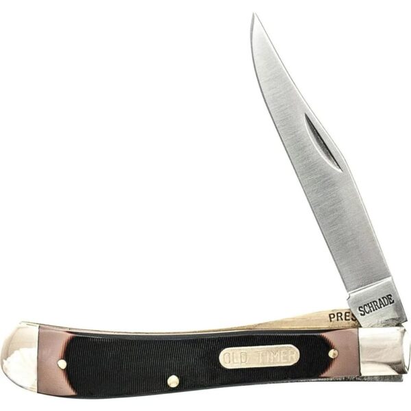 Old Timer Gunstock Trapper Folding Knife 3 7/8″ Single Blade Pocket Knife