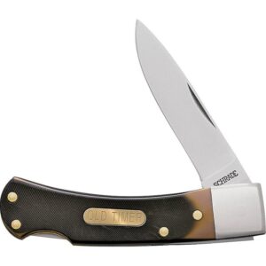 Old Timer Bearhead Folding Knife 3″ Blade Black