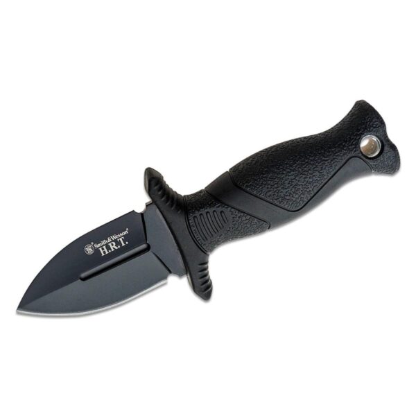 https3A2F2Fmedia.chattanoogashooting.com2Fimages2Fproduct2FPF11825712FPF1182571 Smith & Wesson HRT Fixed Blade Boot Knife 2″ Blade Black