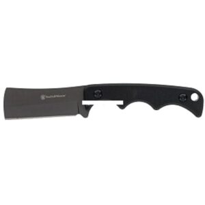 Smith & Wesson H.R.T. Cleaver Neck Fixed Knife 2″ Cleaver Blade Black with Nylon Sheath