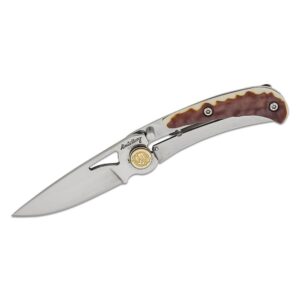 Uncle Henry Next Gen 3UH Folding Knife 2-1/5″ Drop Point Blade Staglon Steel Clamshell