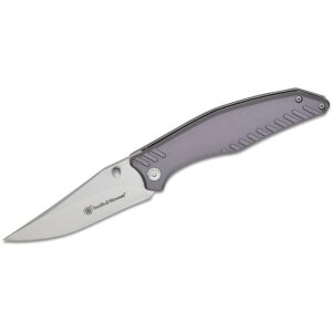 Smith & Wesson Black Ops Folding Knife 3-1/2″ Clip Point Blade Slate Grey
