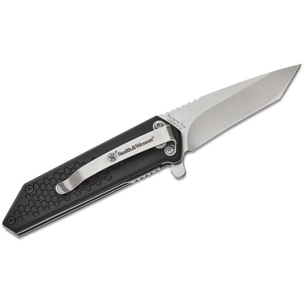 Smith & Wesson Extreme Ops Spring Assist Folding Knife 2-1/2″ Tanto Blade Black