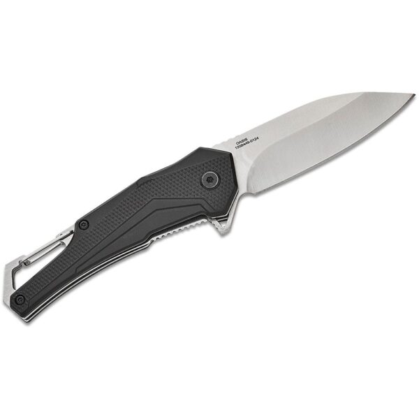Smith & Wesson Oasis Carabiner Folding Knife 3″ Drop Point Blade Black Box