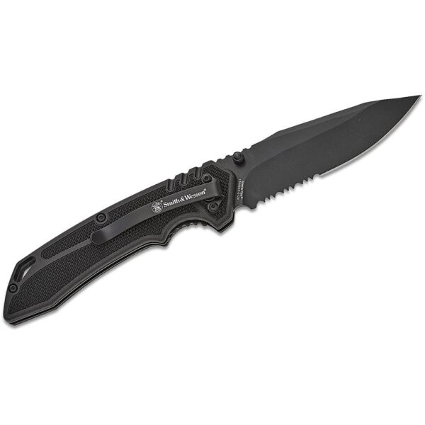 https3A2F2Fmedia.chattanoogashooting.com2Fimages2Fproduct2FPF12095142FPF1209514-1 Smith & Wesson Special Ops Folding Knife 3.5″ Clip Point Blade Black Box