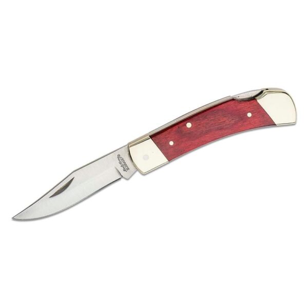 Schrade Uncle Henry Smokey Lockback Folding Knife 2-7/8″ Clip Point Blade Wood with Leather Sheath