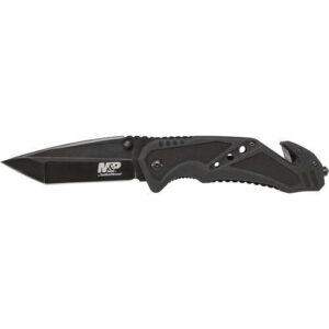 Smith & Wesson M&P SWMP11B Tanto Folder Rescue Lock 3 7/8″ Blade Black