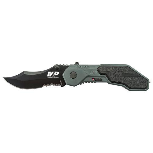 Smith & Wesson M&P M.A.G.I.C. Assisted Opening Clip Point Folding Knife 2 9/10″ Blade Blue