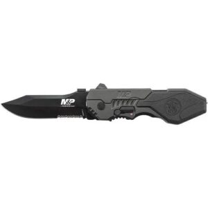 Smith & Wesson M&P M.A.G.I.C. Assisted Opening Clip Point Folding Knife 3 3/5″ Blade Black