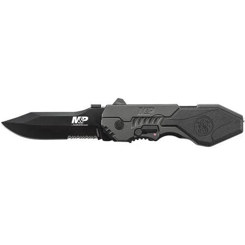 https3A2F2Fmedia.chattanoogashooting.com2Fimages2Fproduct2FPFSWMP4LS2FPFSWMP4LS Smith & Wesson M&P M.A.G.I.C. Assisted Opening Clip Point Folding Knife 3 3/5″ Blade Black