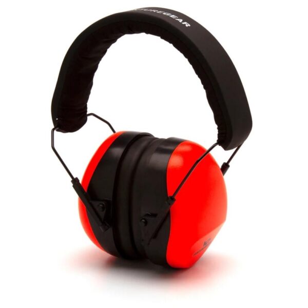https3A2F2Fmedia.chattanoogashooting.com2Fimages2Fproduct2FPIVGPM8041C2FPIVGPM8041C-1 Pyramex VG80 Series Passive Earmuff 26dB Hi-Vis Orange Clamshell