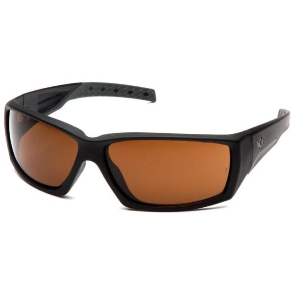 https3A2F2Fmedia.chattanoogashooting.com2Fimages2Fproduct2FPIVGSB718T2FPIVGSB718T-1 Pyramex Overwatch Shooting Glasses Black with Bronze Lens Anti Fog