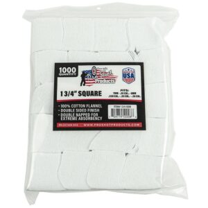 Pro-Shot 1 3/4″ Square 100% Cotton Patches 1000/ct