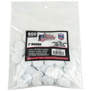 Pro-Shot 1″ Round 100% Cotton Patches 600/ct