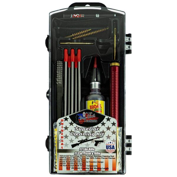 https3A2F2Fmedia.chattanoogashooting.com2Fimages2Fproduct2FPX17KIT2FPX17KIT-1 Pro-Shot .177 Air Rifle/Pistol and .17 Cal. Multi Section Rod Cleaning Kit