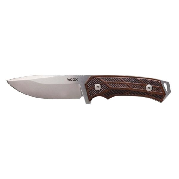 https3A2F2Fmedia.chattanoogashooting.com2Fimages2Fproduct2FQQBUKNF001042FQQBUKNF00104-1 WOOX Rock62 Fixed Knife 4-1/4″ Drop Point Blade Walnut Checkered