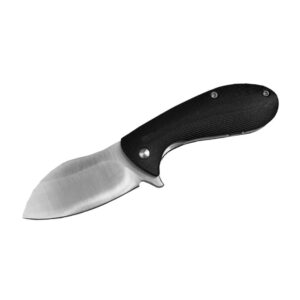 ABKT Elite BB Grunt Folding Knife 2-3/4″ Drop Point Blade Black