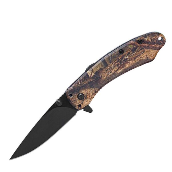 ABKT Elite Ember Folding Knife 2-3/4″ Drop Point Blade Mossy Oak DNA