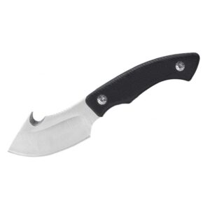 ABKT Elite Grunt Fixed Knife 3″ Guthook Blade Black