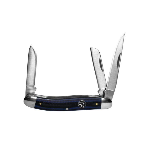 https3A2F2Fmedia.chattanoogashooting.com2Fimages2Fproduct2FRHCC0001GBL2FRHCC0001GBL-1 ABKT Cattleman Stockman Cowhand Series Knife 3 Blades Blue