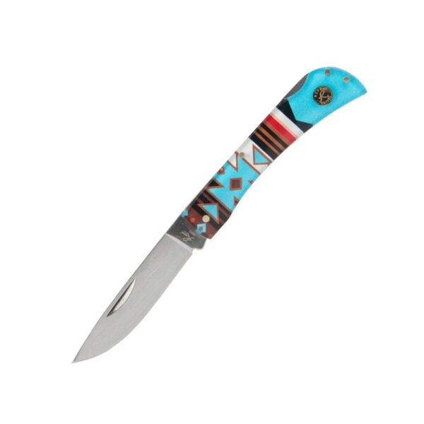 https3A2F2Fmedia.chattanoogashooting.com2Fimages2Fproduct2FRHRP0032WS22FRHRP0032WS2-1 ABKT Roper Tumble Weed Sunset Series II Folding Knife 3″ Drop Point Blade