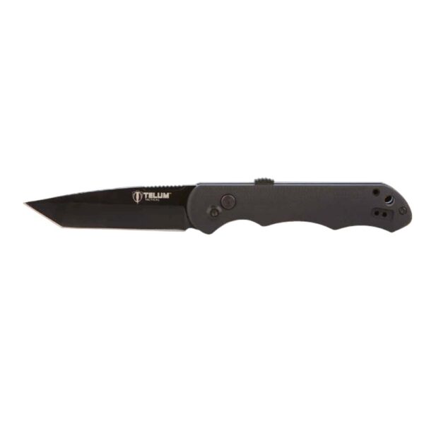 https3A2F2Fmedia.chattanoogashooting.com2Fimages2Fproduct2FRHTT30622FRHTT3062-1 Telum Aftershock Tactical Automatic Knife 3-1/2″ Tanto Blade Black