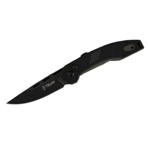 Telum Incinerator Tactical Automatic Knife 3-1/2″ Drop Point Blade Black