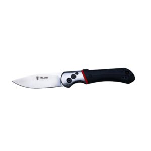 Telum Tremor Tactical Automatic Knife 3-1/2″ Drop Point Blade Black