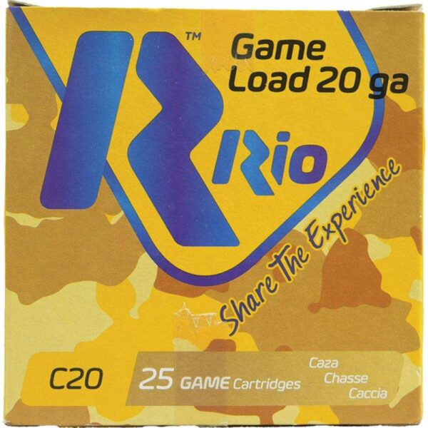 Rio Royal Buck 20ga 2-3/4″  9 plts #1 1345 fps 25/ct