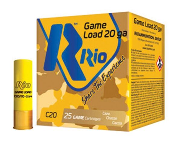 https3A2F2Fmedia.chattanoogashooting.com2Fimages2Fproduct2FRORCL20752F495022-1 Rio Field Low Recoil Shotshells 20 ga 2-3/4″ 1oz #7.5 1180 fps 25/ct