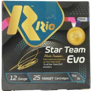 Rio Star Team EVO Shotshells 12ga 2-3/4″ 1oz #8 1280 fps 25/ct