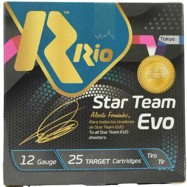 Rio Star Team EVO Shotshells 12ga 2-3/4″ 1oz #8 1280 fps 25/ct