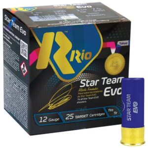 Rio Star Team Evo 28 HV Shotshells 12 ga 2-3/4″ 1 oz 1315 fps #7.5 25/ct