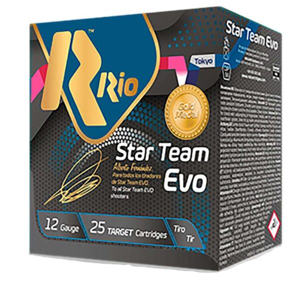Rio Star Team Evo Spreader 28 Shotshells 12ga 2-3/4″ 1oz 1250 fps #8.5 25/ct