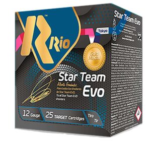 Rio Star Team Evo Spreader 32 Shotshells 12ga 2-3/4″ 1-1/8oz 1250 fps #8.5 25/ct