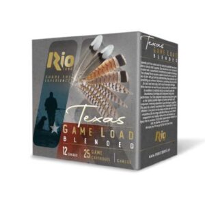 Rio Texas Game Blended HV Lead Load Shotshells 12ga 2-3/4″ 1-1/4oz 1350 fps #7.5&9 25/ct