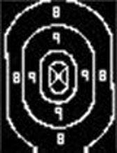 Speedwell Official NRA Police Qualification Silhouette Target Repair Center – 500/Pack
