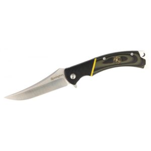 https3A2F2Fmedia.chattanoogashooting.com2Fimages2Fproduct2FRT156322FRT15632 Remington Hunter Folding Knife 4″ Trailing Point Blade Green