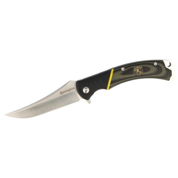 Remington Hunter Folding Knife 4″ Trailing Point Blade Green