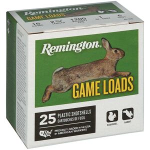 Remington Lead Game Load Shotshells 16 ga 2-3/4″ 1 oz 1200 fps #6 25/ct