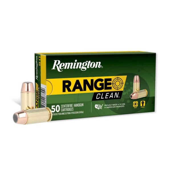 https3A2F2Fmedia.chattanoogashooting.com2Fimages2Fproduct2FRT276852FRT27685 Remington Range Clean Handgun Ammunition .40 S&W 180gr FNEB 990 fps 50/ct