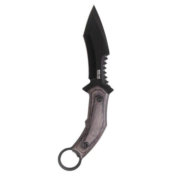 https3A2F2Fmedia.chattanoogashooting.com2Fimages2Fproduct2FSGSOG174403432FSGSOG17440343-1 SOG Knives Phantom Edge Fixed Knife 4-3/4 Tanto Blade Black