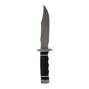 SOG Knives Tech Bowie Knife 6-2/5″ Fixed Clip Point Blade Black Box