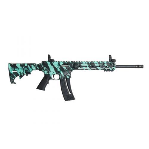 https3A2F2Fmedia.chattanoogashooting.com2Fimages2Fproduct2FSW120662FSW12066 S&W M&P15-22 Sport Robin’s Egg Blue Platinum Finish Rifle .22LR 25rd Magazine 16.5″ Barrel