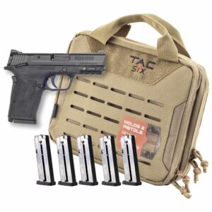 https3A2F2Fmedia.chattanoogashooting.com2Fimages2Fproduct2FSW146772FSW14677-1 Smith & Wesson M&P9 Shield EZ M2.0 Handgun Bundle 9mm Luger 8rd Magazines (5) 3.675″ Barrel Black with Case